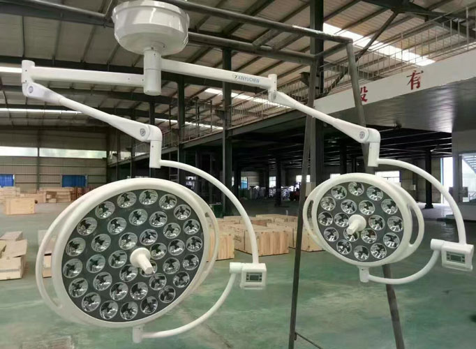 ceiling mounted double heads led surgical light