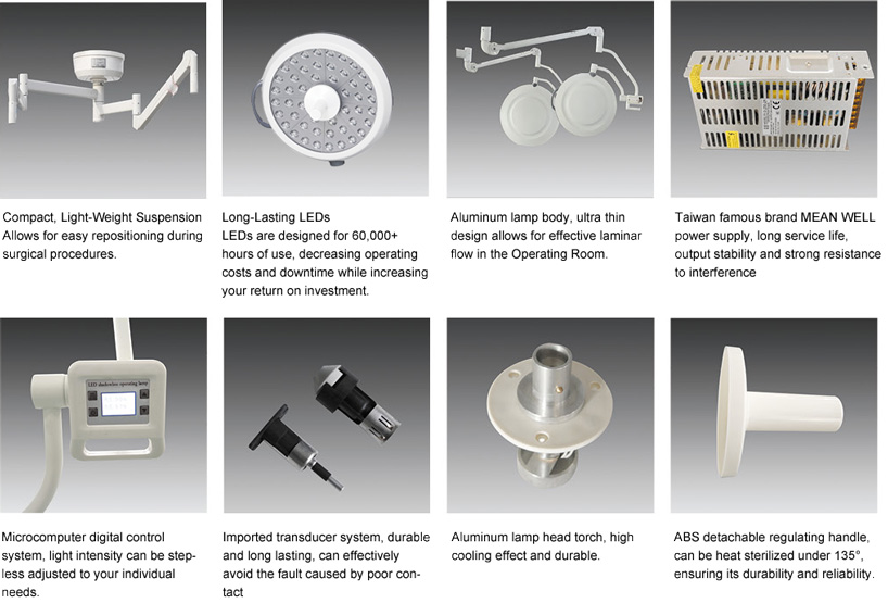 ceiling mounted single head led surgical light